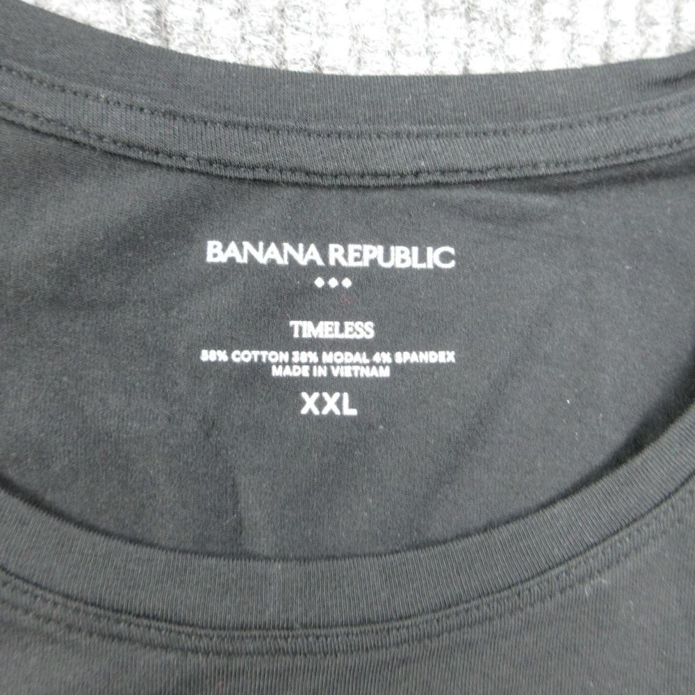 Banana Republic Shirt Womens XXL Black Crew Neck Basic Stretch Modal Cotton NWT - Picture 10 of 16